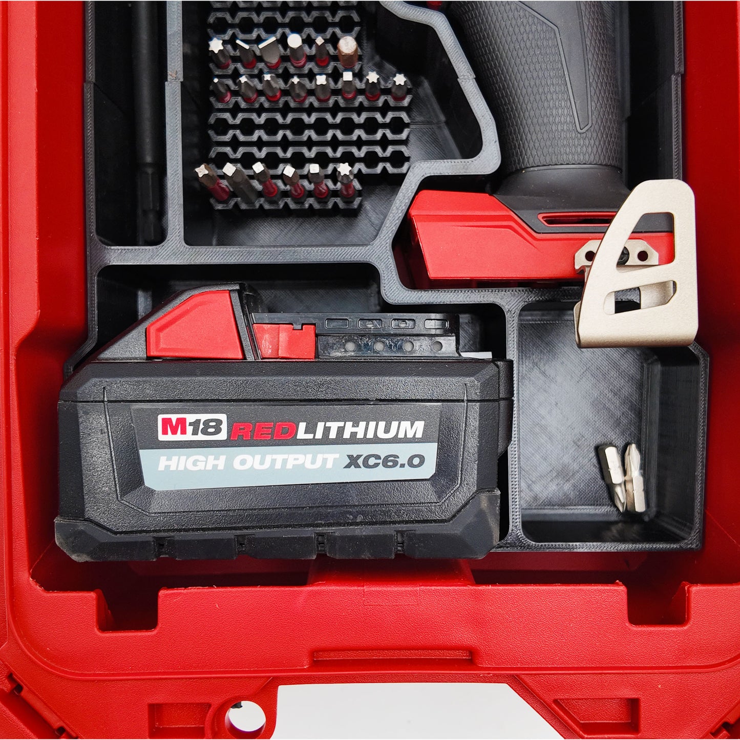 Rack Rig Packout Insert for M18 Fuel 1/4" Impact Driver - Milwaukee Packout Compact Organizer