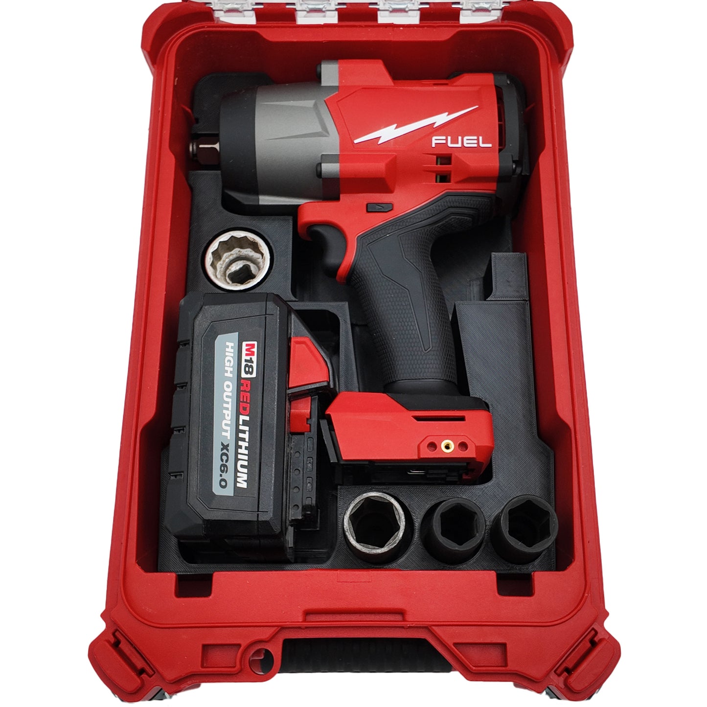 Rack Rig Packout Insert for Milwaukee M18 Fuel 1/2 Impact Wrench - Milwaukee Packout Organizer