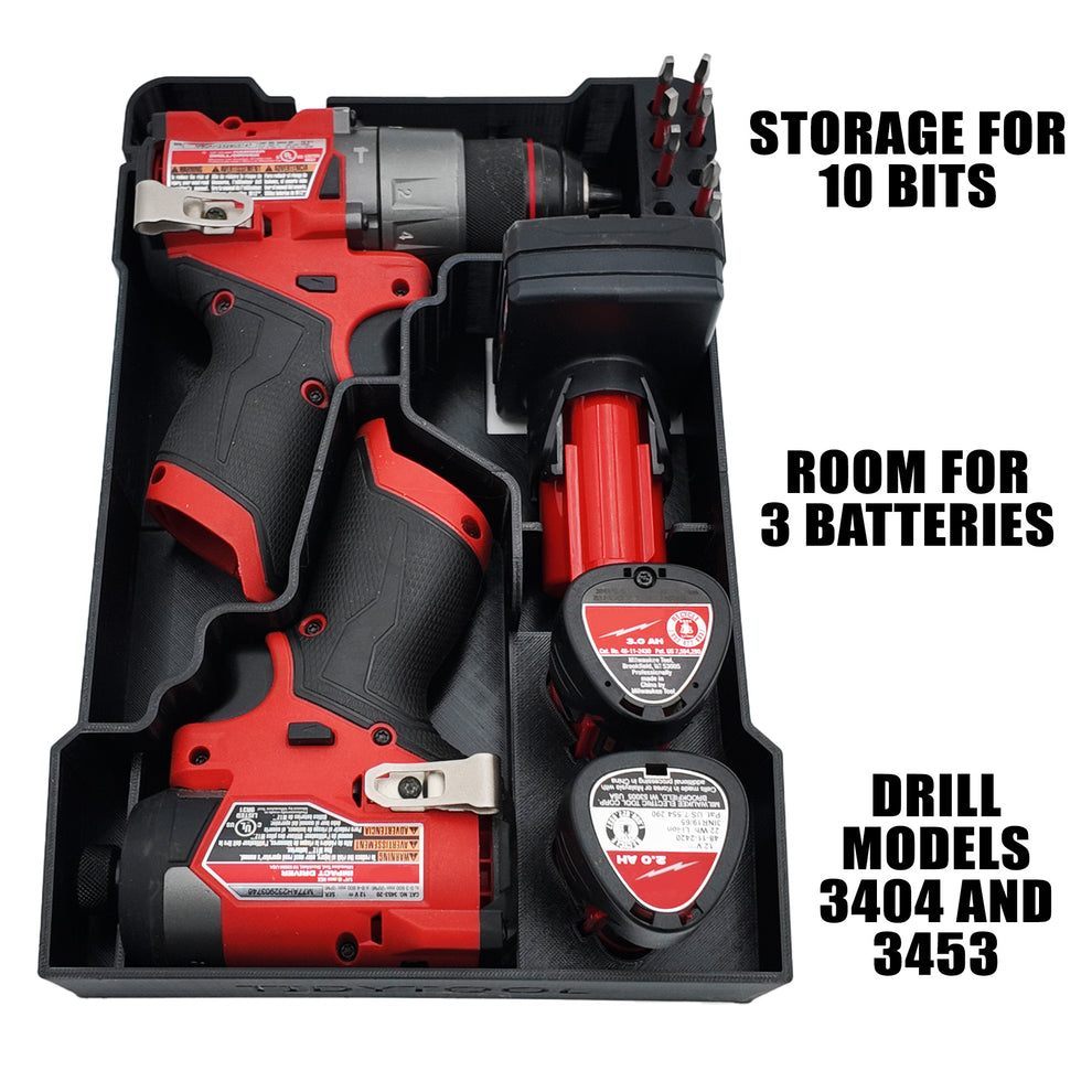 Rack Rig Packout Insert for M12 Fuel Drill Driver (3404) and Impact (3 ...