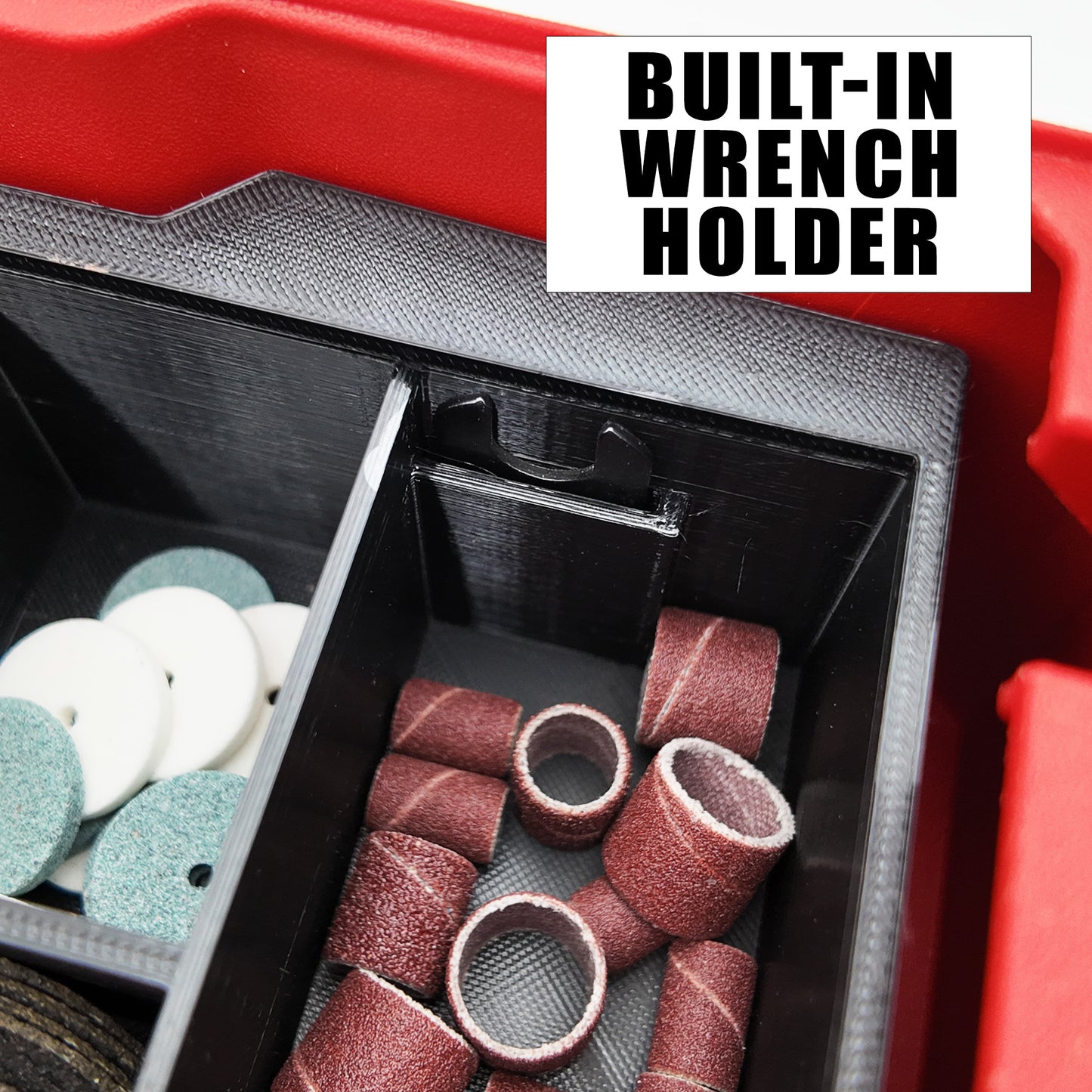 Rack Rig Packout Insert for Milwaukee M12 Rotary Tool (2460 & 2525) - Milwaukee Compact Packout Organizer