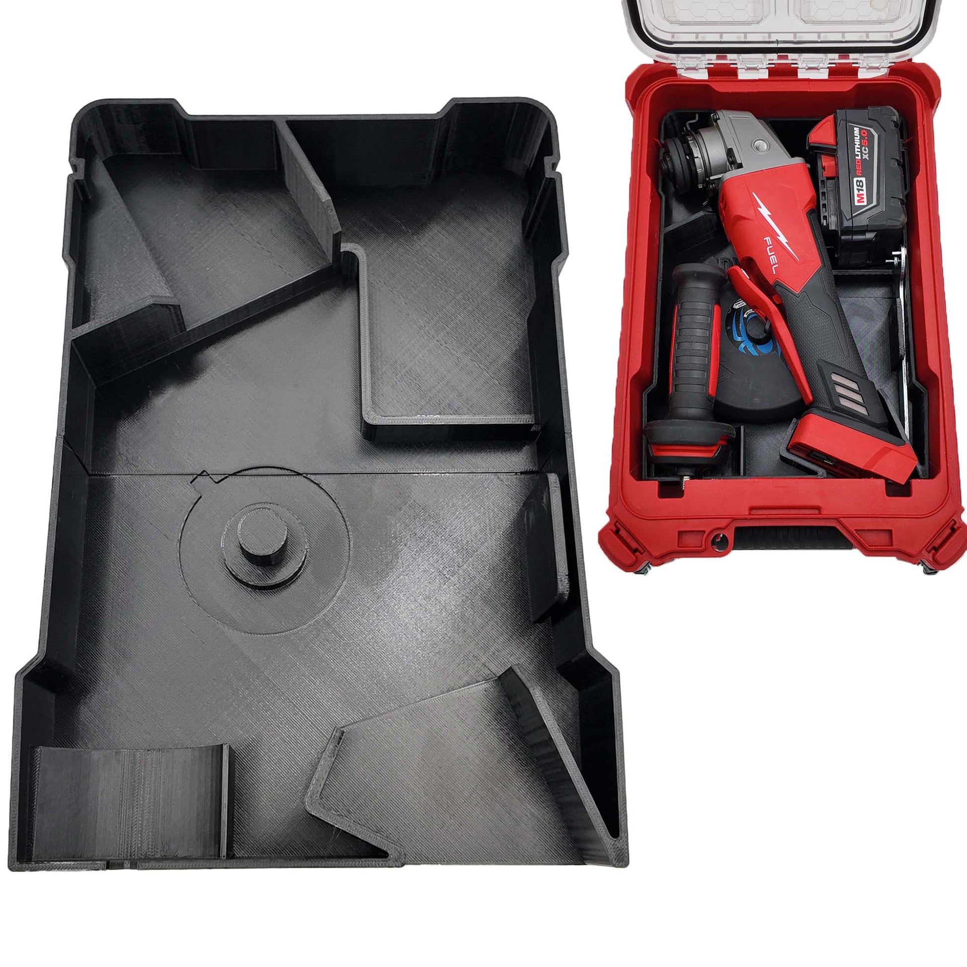 Rack Rig Packout Insert for M18 Fuel Grinder (2686, 2881 and 2880) - Milwaukee Compact Organizer