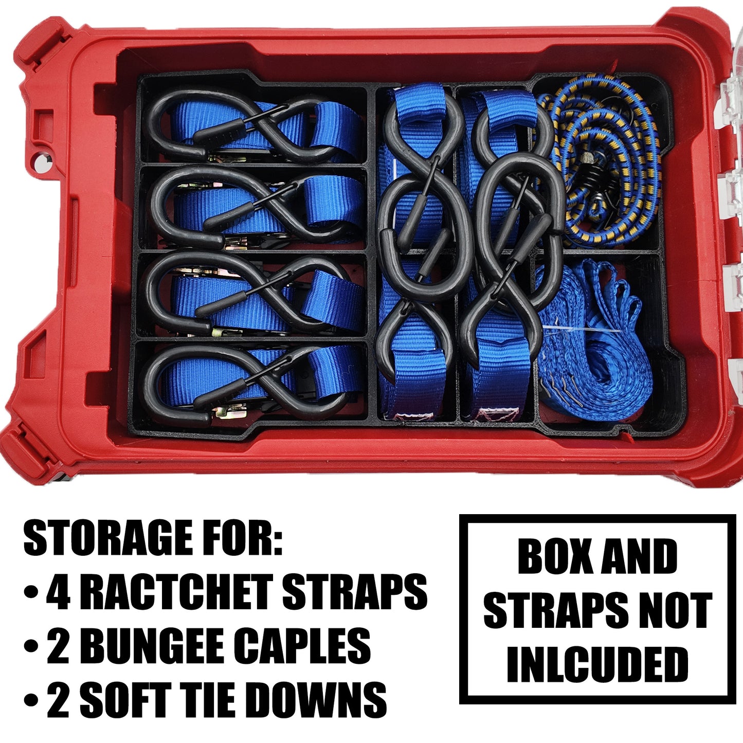 Rack Rig Packout Liner for Rachet Straps - Milwaukee Compact Packout Organizer