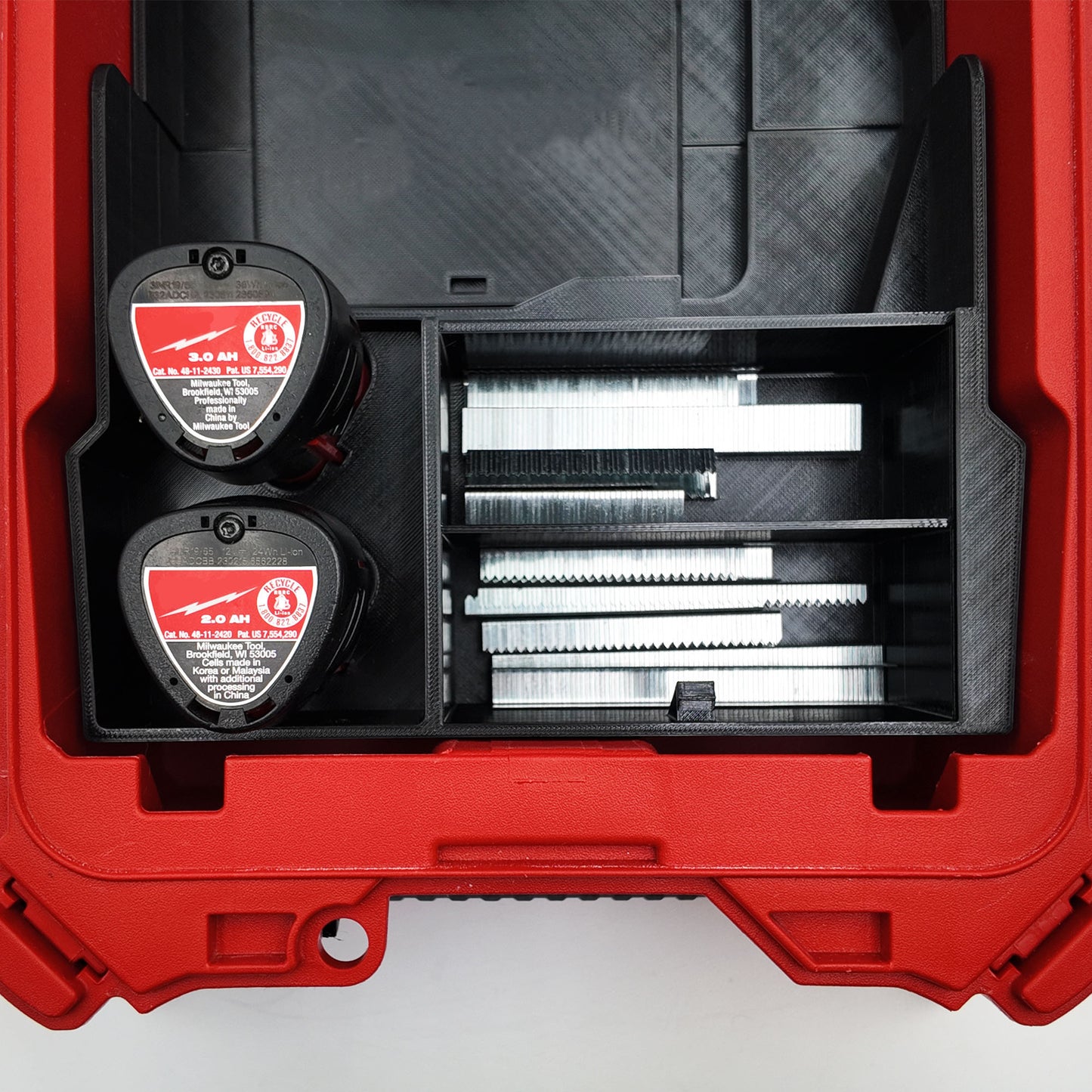 Rack Rig Packout Insert for Milwaukee M12 Crown Stapler (2447) - Milwaukee Compact Packout Organizer
