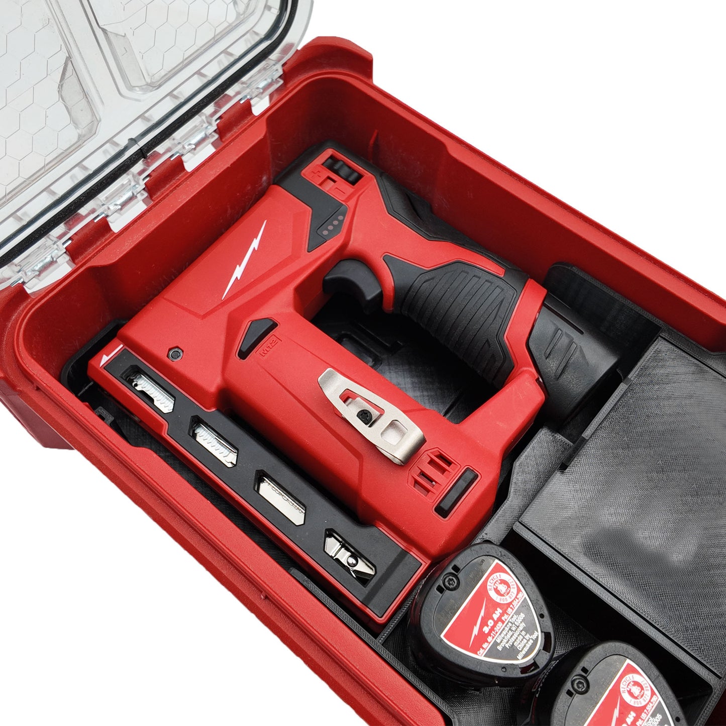 Rack Rig Packout Insert for Milwaukee M12 Crown Stapler (2447) - Milwaukee Compact Packout Organizer