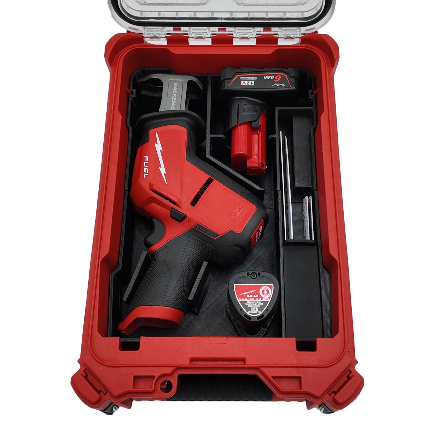 Rack Rig Packout Insert for Milwaukee M12 Fuel Hackzall - Milwaukee Packout Organizer