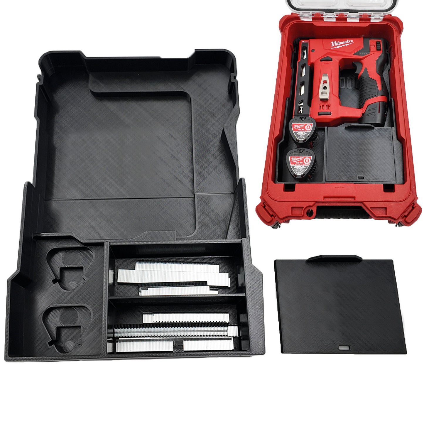 Rack Rig Packout Insert for Milwaukee M12 Crown Stapler (2447) - Milwaukee Compact Packout Organizer